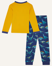 Dinosaur Pyjama Set, Blue (NAVY), large