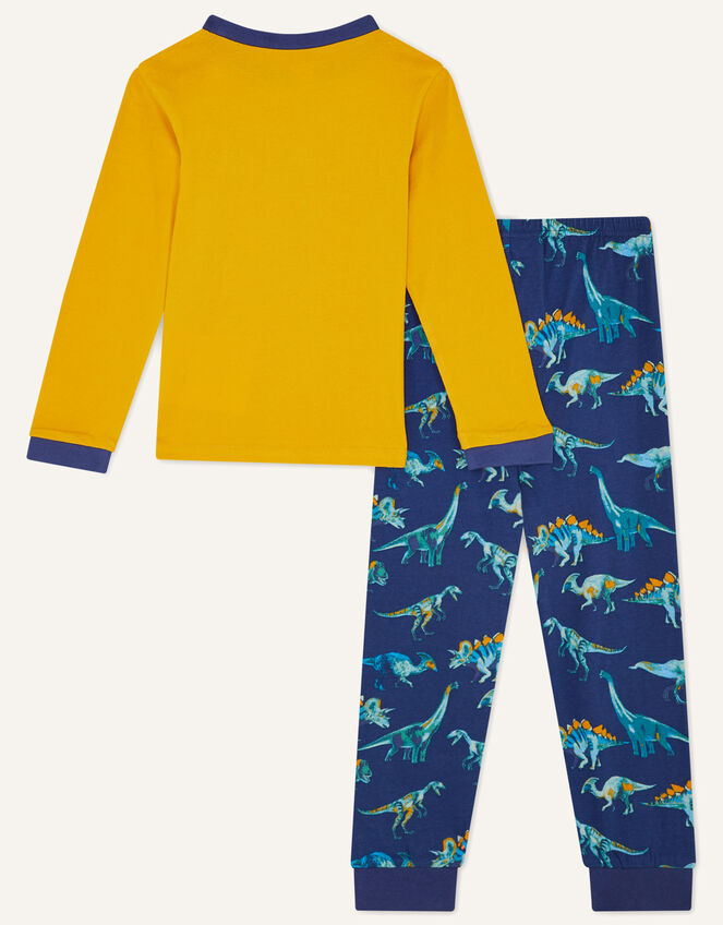 Dinosaur Pyjama Set, Blue (NAVY), large