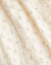 Gracie Pearl Embellished Skirt, White (WARM IVORY), large