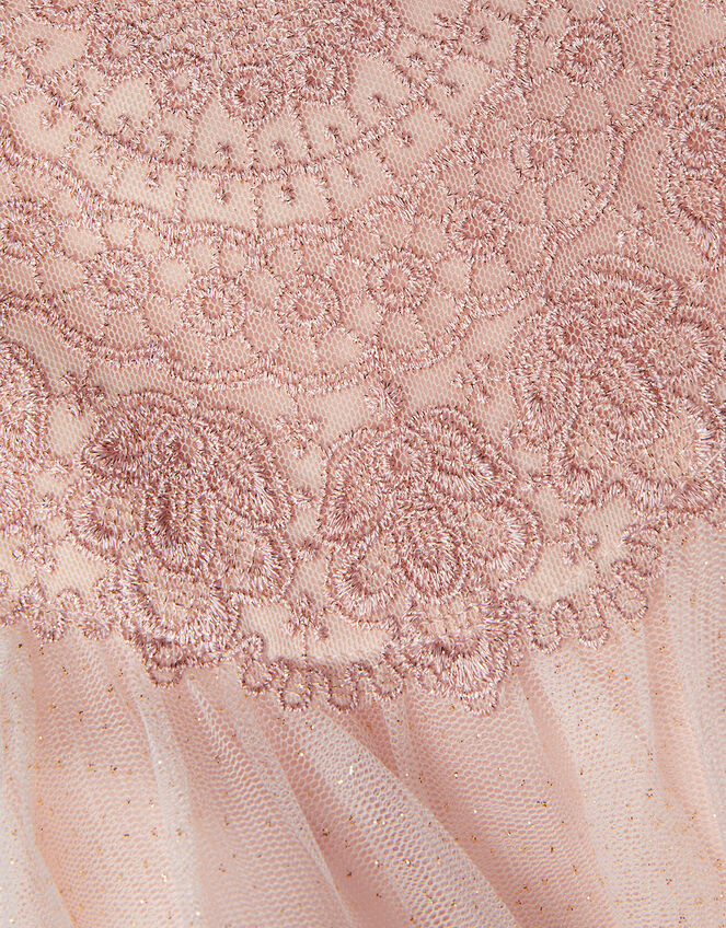 Estella Embroidered Dress Pink Girls' Dresses Monsoon UK.