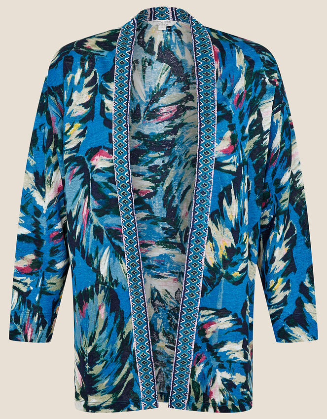 Peta Palm Print Cover-Up, Teal (TEAL), large
