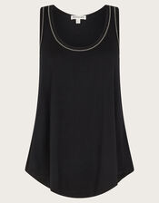 Jess Jersey Cami Top, Black (BLACK), large