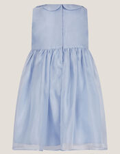 Baby Petal Collar Party Dress, Blue (PALE BLUE), large