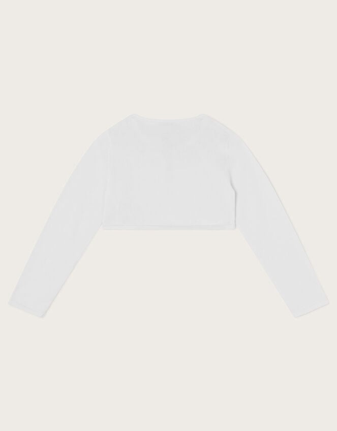 Niamh Pearl Embellished Cardigan, White (WHITE), large