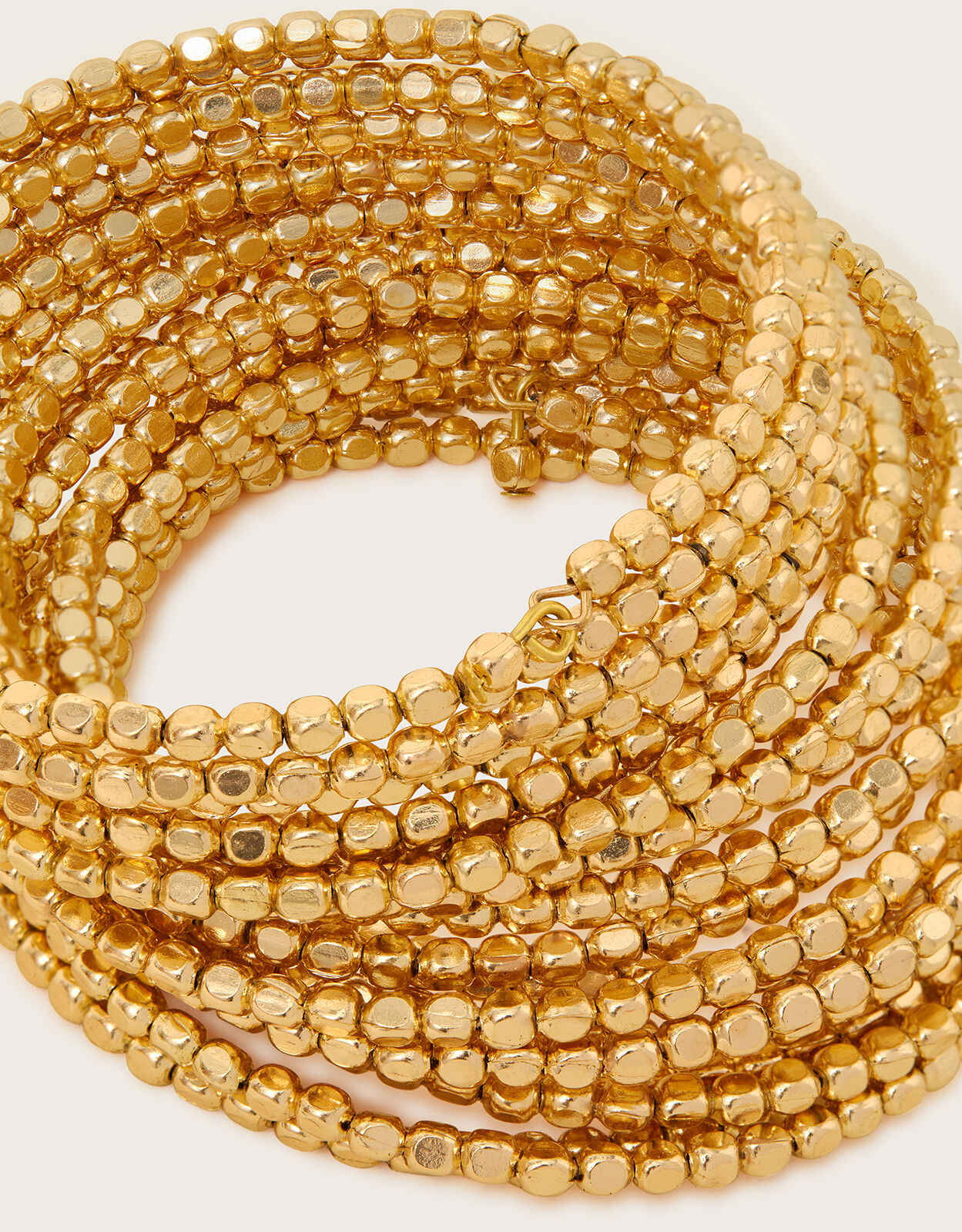 Beaded coil top bracelet
