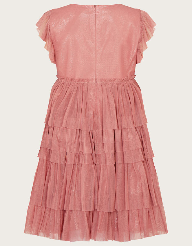 Weave Mesh Party Dress, Pink (PINK), large