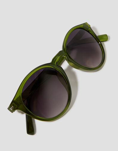 Tinted Round Sunglasses, , large