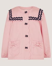 Bow Sailor Jacket, Pink (PINK), large