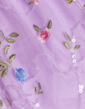 Tula Tulle Floral Embellished Dress, Purple (LILAC), large