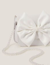 Large Bow Bridesmaid Mini Bag, Ivory (IVORY), large