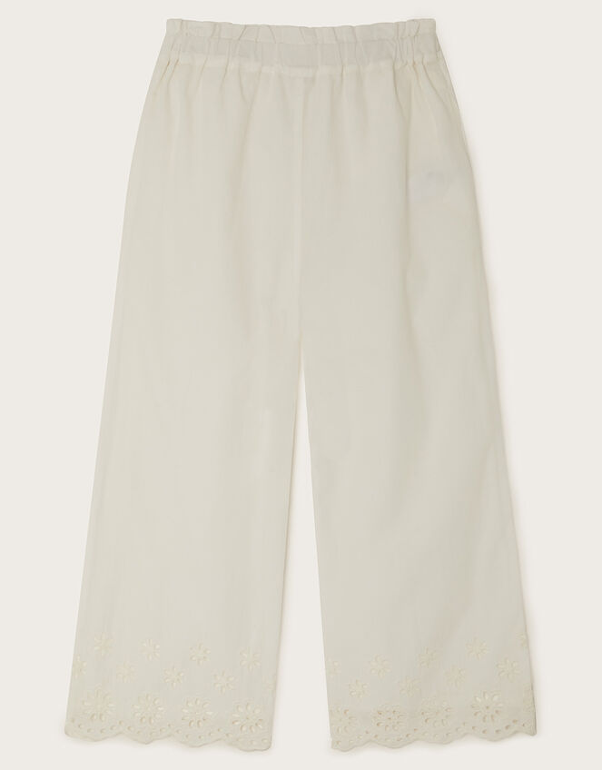 Broderie Trousers, Ivory (IVORY), large
