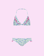 Sunuva Vintage Ditsy Floral Bikini Set, Blue (BLUE), large