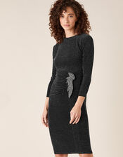 Gabriella Sparkle Dress, Black (BLACK), large