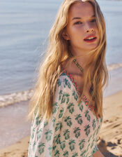 East Floral Embellished Dress, Green (GREEN), large