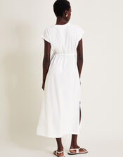 Garcia Cutwork Midi Dress, White (WHITE), large