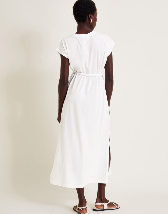 Garcia Cutwork Midi Dress, White (WHITE), large