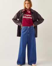 Paula Faux Leather Jacket, Brown (CHOCOLATE), large