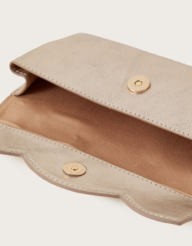 Leather Scallop Glasses Case, , large