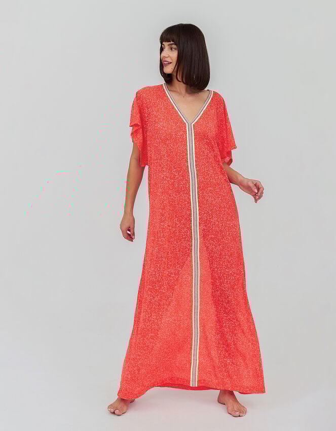 Pitusa Inca Kaftan Maxi Dress, Red (RED), large