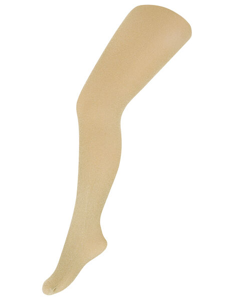 Sparkly Nylon Tights Gold, Gold (GOLD), large