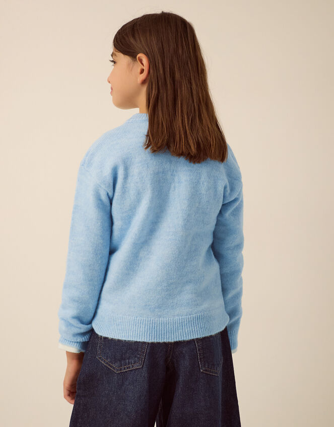 Sequin Ice Skates Jumper, Blue (BLUE), large