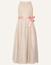Truth Sequin Maxi Dress, Natural (CHAMPAGNE), large