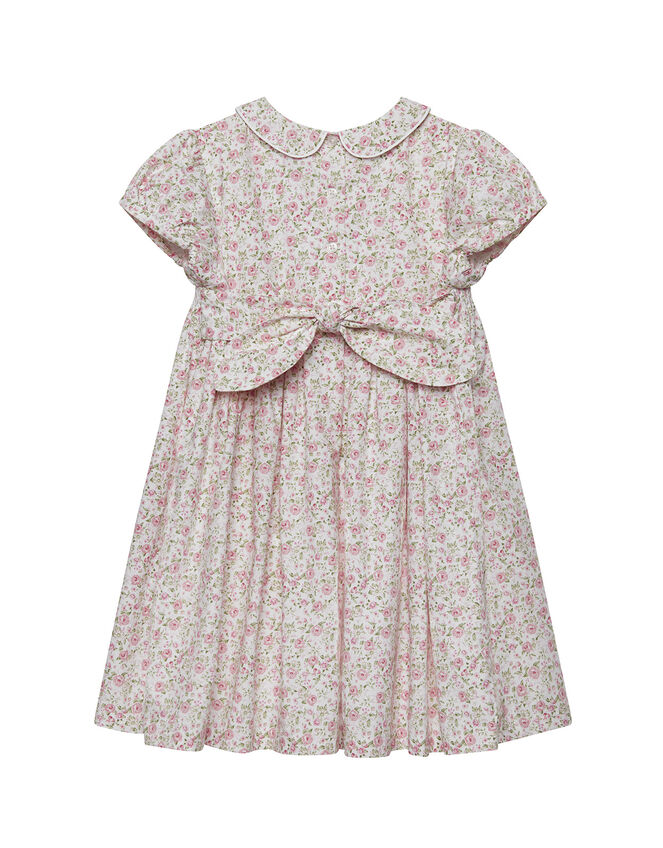 Trotters Rose Print Smock Dress, Pink (PINK), large