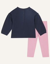 Baby Bunny Jersey Set, Blue (NAVY), large