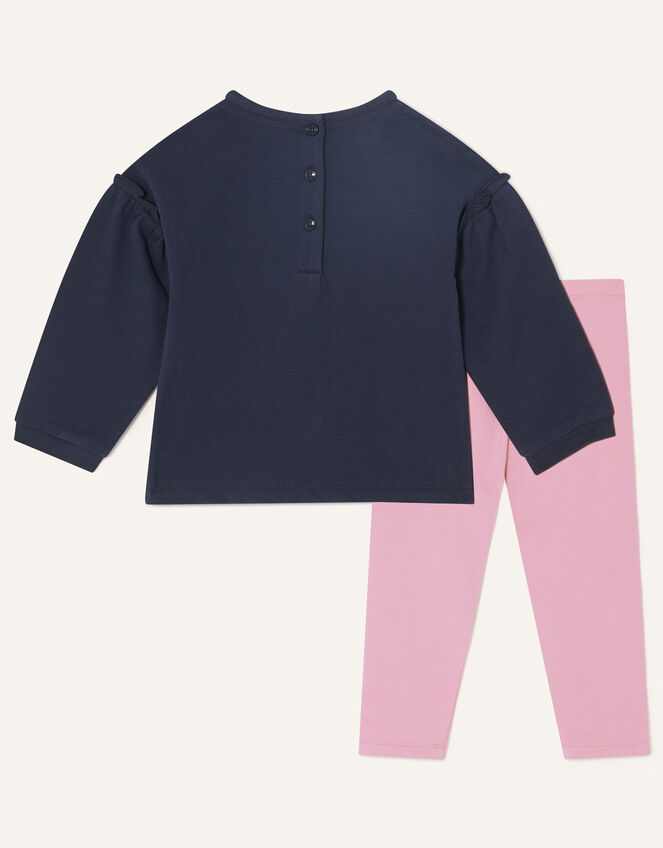 Baby Bunny Jersey Set, Blue (NAVY), large