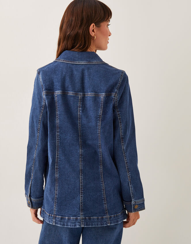 Milly Denim Jacket, Blue (MID AUTHENTIC BLUE), large