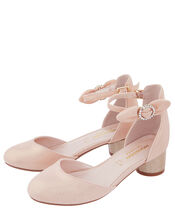 Florence Diamante Bow Two-Part Shoe, Pink (PALE PINK), large