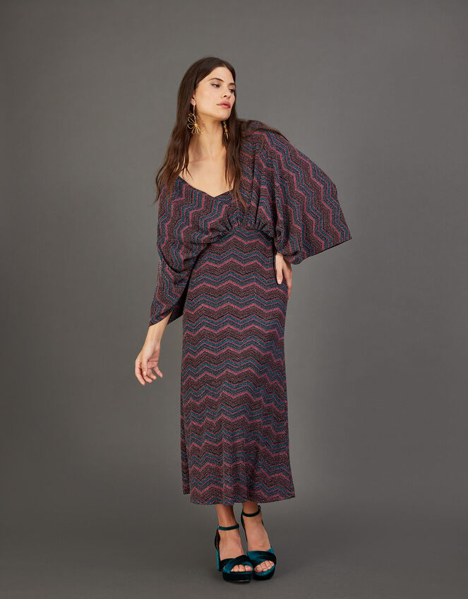 Gretchen Dolman Sleeve Midi Dress, Pink (PINK), large