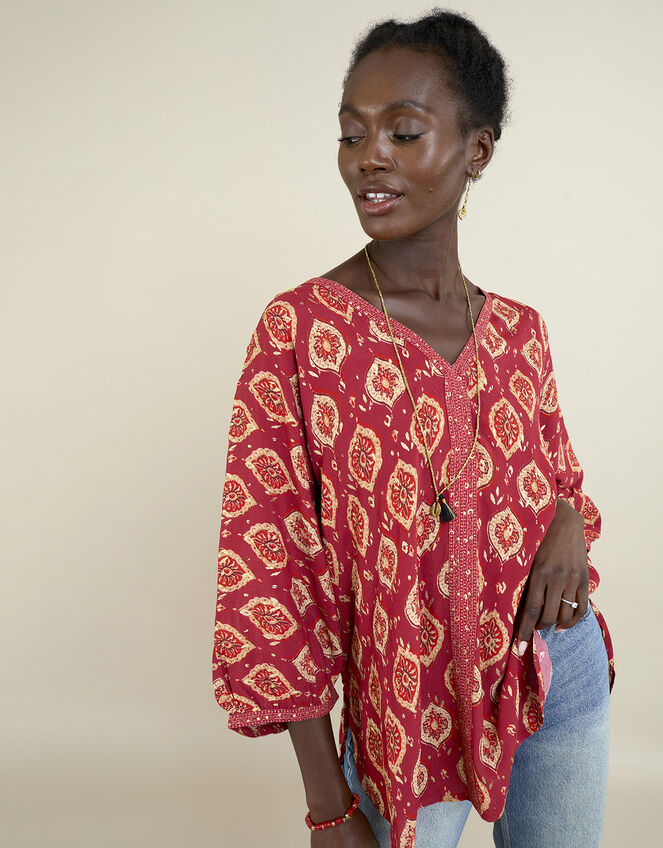 East Lucinda Top, Red (RED), large