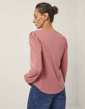 Lisa Embroidered Lace Blouse, Pink (PINK), large