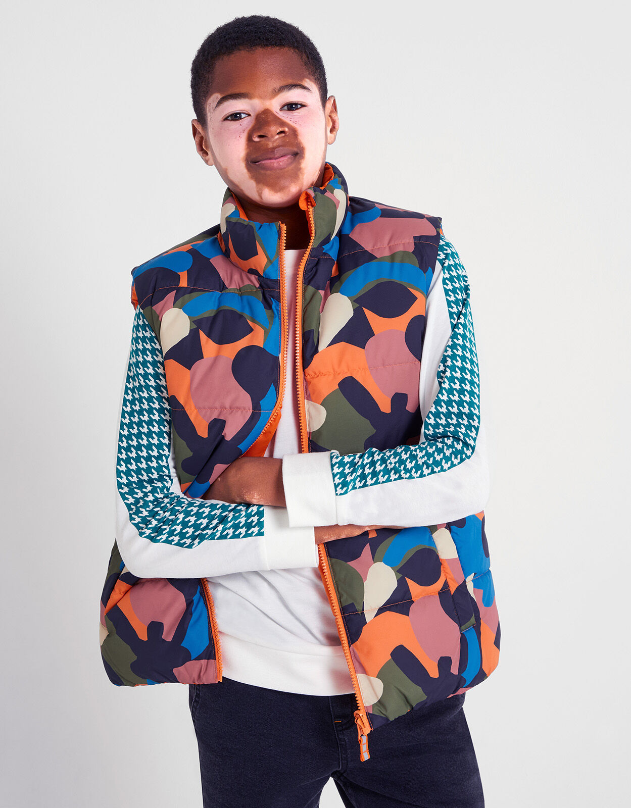 Orange camo reversible vest shop