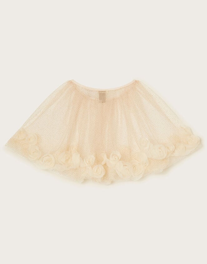Tulle Roses Cape, Gold (GOLD), large