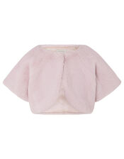 Faux Fur Shrug, Pink (PINK), large