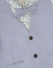 Oscar Floral 4-Piece Short Suit, Blue (BLUE), large