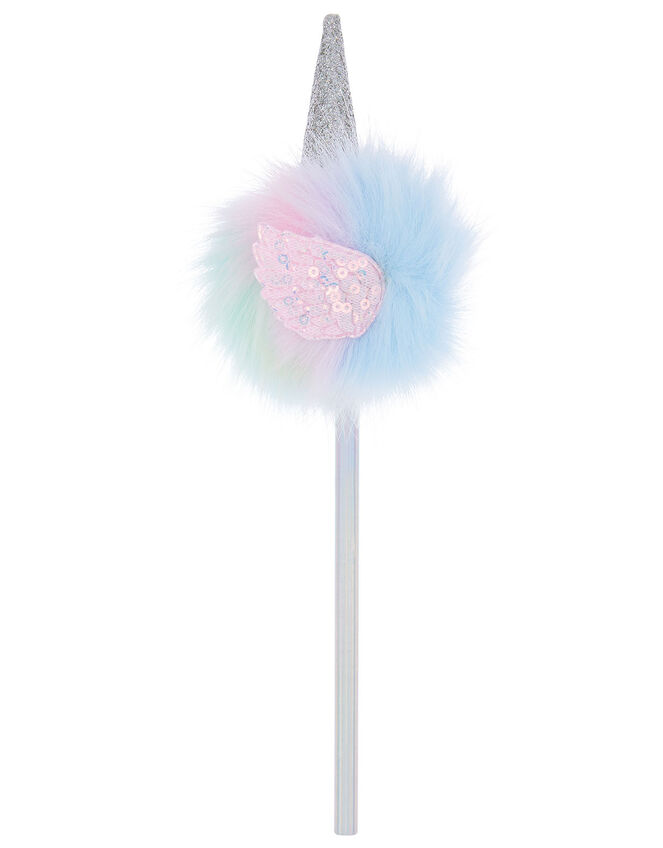 Rainbow Unicorn Pom Pencil, , large
