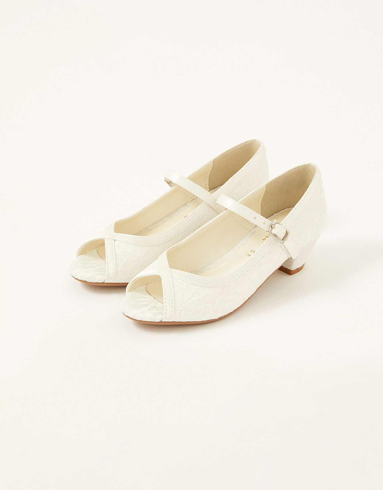Girls peep toe sales shoes