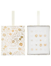 Flower and Butterfly Stud Earring Gift Box, , large