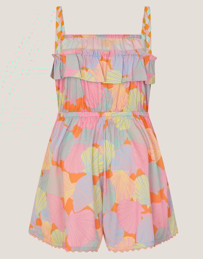 Shell Print Strappy Playsuit, Multi (MULTI), large