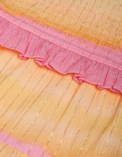 Ombré Sleeveless Tiered Dress, Pink (PINK), large