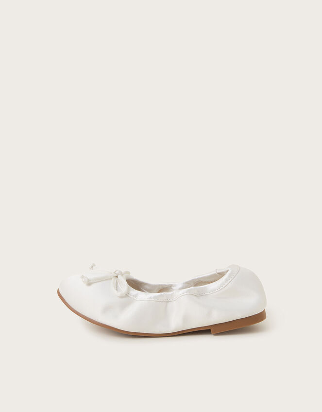 Foldable Ballet Flats, Ivory (IVORY), large