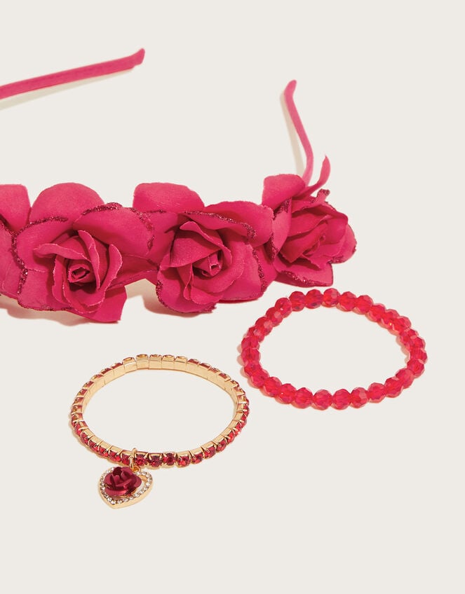 Roses Headband and Bracelet Set, , large