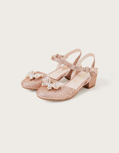 Butterfly Sling Back Heels, Pink (PINK), large