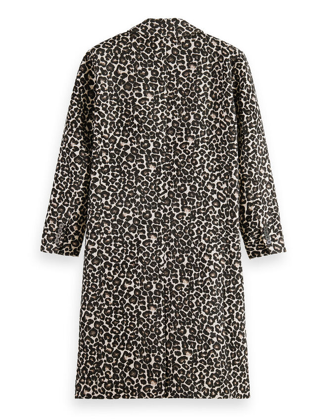 Scotch and Soda Leopard Print Coat, Multi (MULTI), large