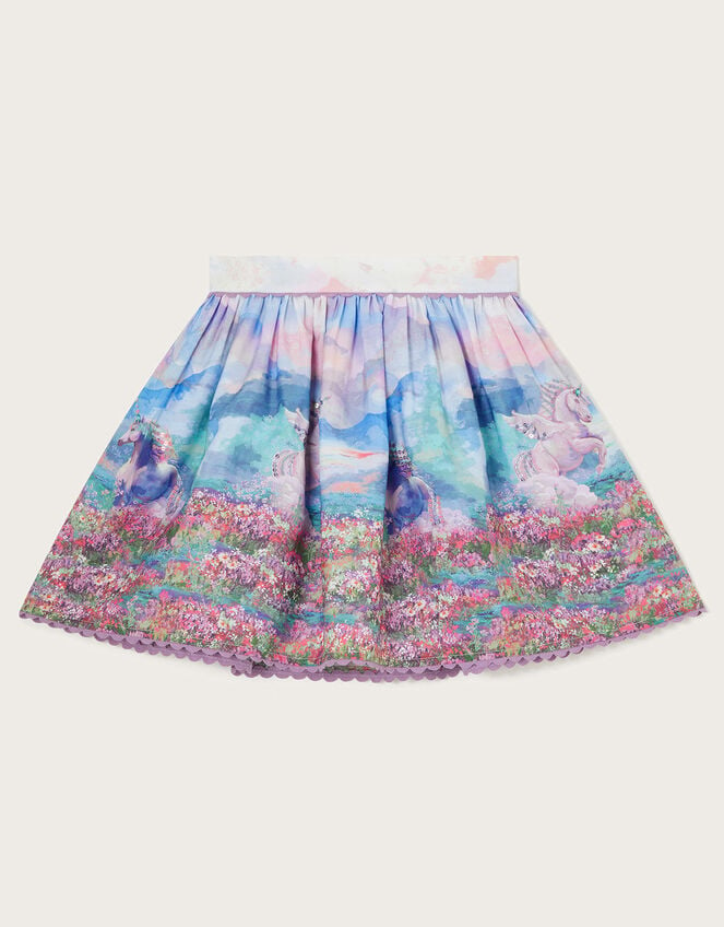 Unicorn Landscape Skirt, Pink (PINK), large