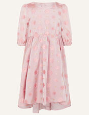 Daisy Long Sleeve Tunic Dress, Pink (PINK), large