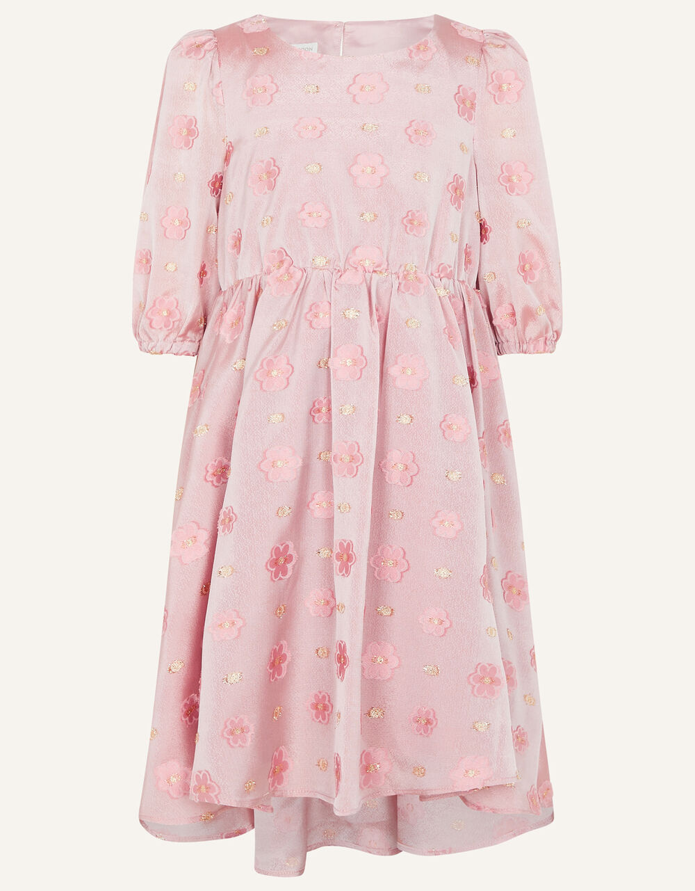 Children Girls 3-12yrs | Daisy Long Sleeve Tunic Dress Pink - GG39304